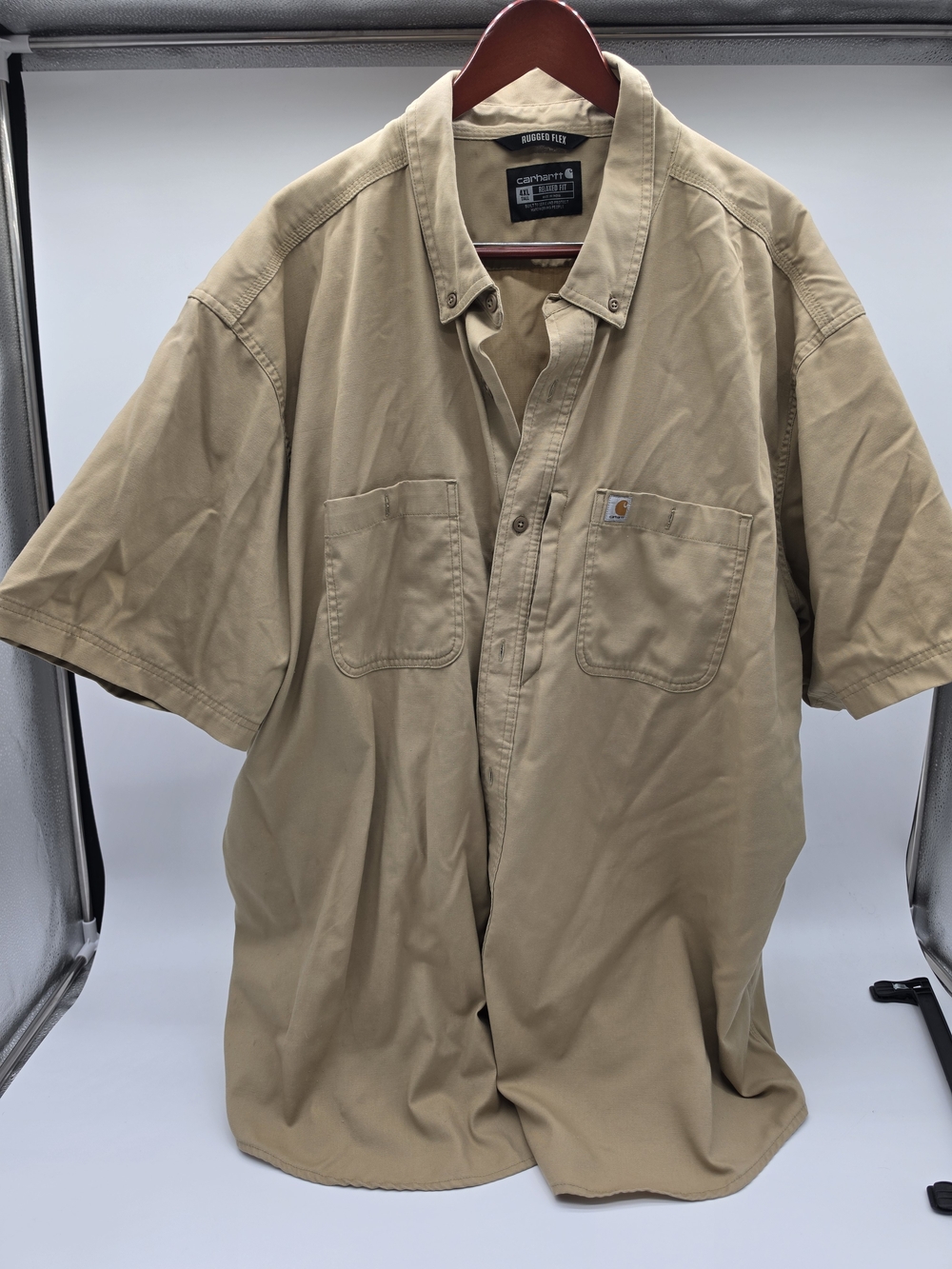 Carhartt Men’s Short Sleeve Work Shirt - Khaki
